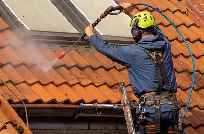 Démoussage et hydrofuge de toiture à Langé